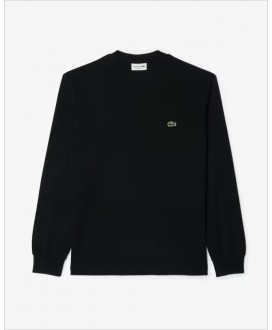 Camiseta básica manga larga negra LACOSTE