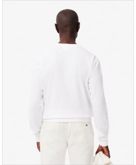 Camiseta básica manga larga blanca LACOSTE