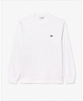 Camiseta básica manga larga blanca LACOSTE
