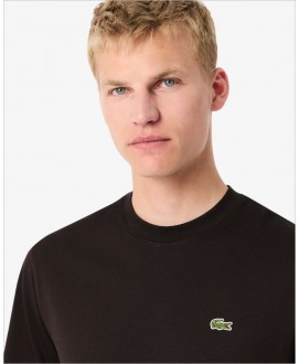 Camiseta básica marrón algodón LACOSTE