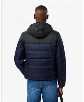 Chaqueta impermeable acolchada azul LACOSTE