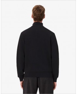 Sudadera negra cuello alto cremallera LACOSTE