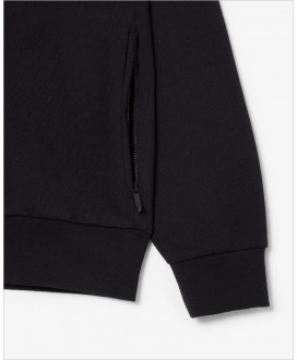Sudadera negra cuello alto cremallera LACOSTE
