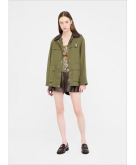 Chaqueta caqui broche joya LIU JO