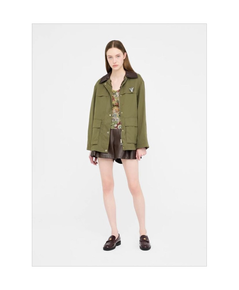 Chaqueta caqui broche joya LIU JO