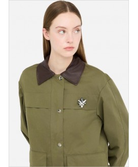 Chaqueta caqui broche joya LIU JO