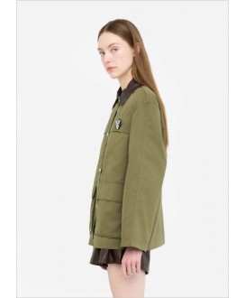 Chaqueta caqui broche joya LIU JO