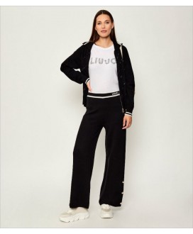 Camiseta blanca letras plata LIU JO