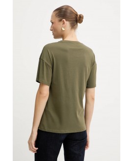 Camiseta kaki letras plata LIU JO