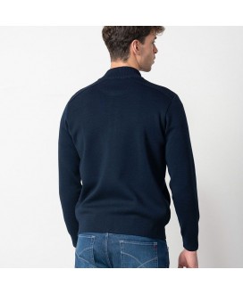 Chaqueta-cazadora marino punto cerrojillo ETIEM