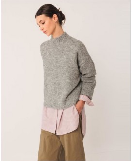 Jersey cuello perkins gris vigoré INDI&COLD