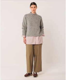Jersey cuello perkins gris vigoré INDI&COLD