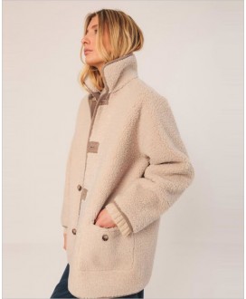 Abrigo borreguillo camel reversible INDI&COLD