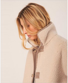 Abrigo borreguillo camel reversible INDI&COLD