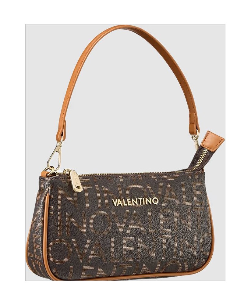 Bolso logo bandolera marrón VALENTINO