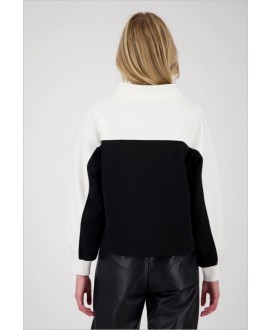 Sudadera color negro-blanco MONARI