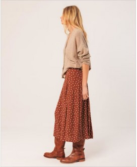Chaqueta pico botones beige INDI&COLD