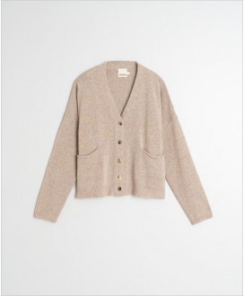 Chaqueta pico botones beige INDI&COLD