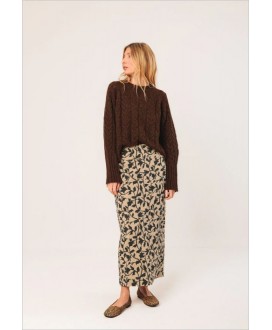 Falda estampado beige INDI&COLD