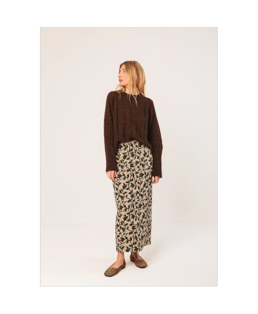 Falda estampado beige INDI&COLD