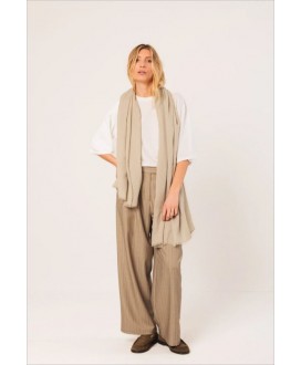 Fular liso beige INDI&COLD