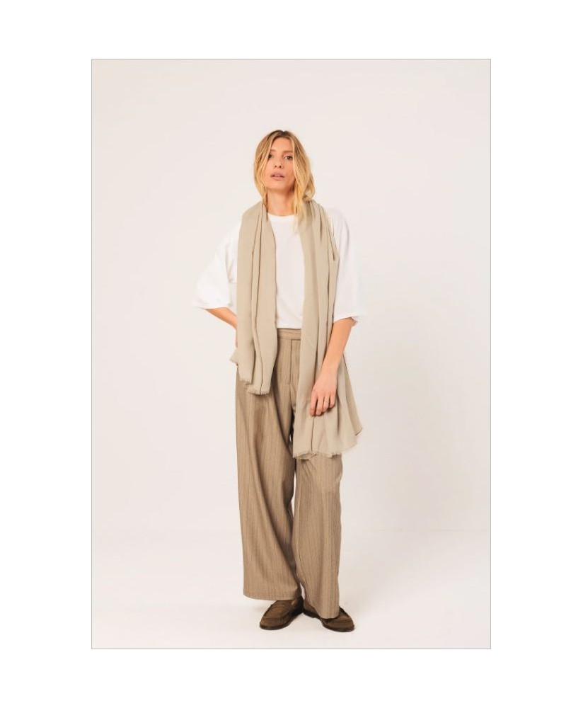 Fular liso beige INDI&COLD
