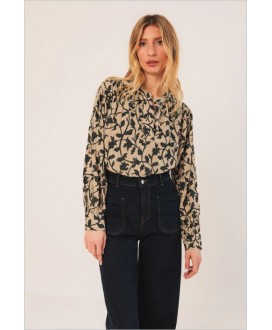 Camisa estampado beige INDI&COLD