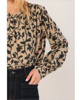 Camisa estampado beige INDI&COLD