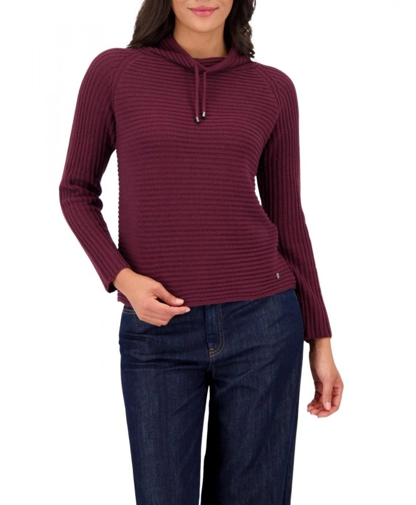 Jersey granate cuello alto cordón MONARI