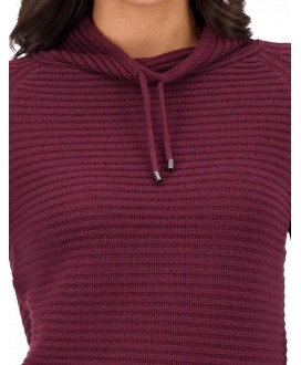 Jersey granate cuello alto cordón MONARI