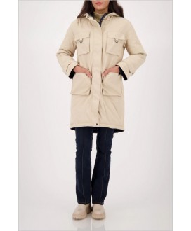 Parka camel reversible azul MONARI
