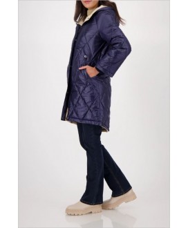 Parka camel reversible azul MONARI