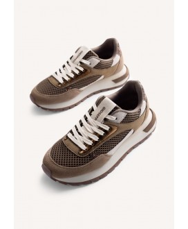 Zapatillas mujer serraje rejilla brillantes Funkley GIOSEPPO