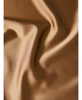 Falda midi evasé raso camel LION OF PORCHES