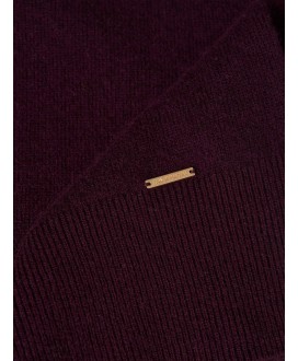 Jersey pico granate trenzado hombro/lateral LION OF PORCHES