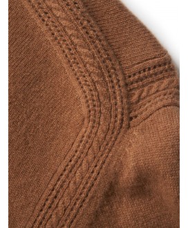 Jersey pico camel trenzado hombro/lateral LION OF PORCHES