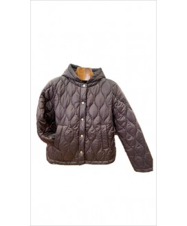 Parka corta acolchada marrón capucha EMME MARELLA