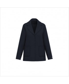 Chaqueta tejido doble marino bolsillos plastrón EMME MARELLA