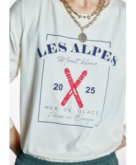 Camiseta esquis rojos ALBA CONDE