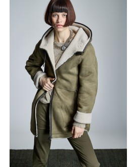 Chaquetón reversible piel vuelta ALBA CONDE