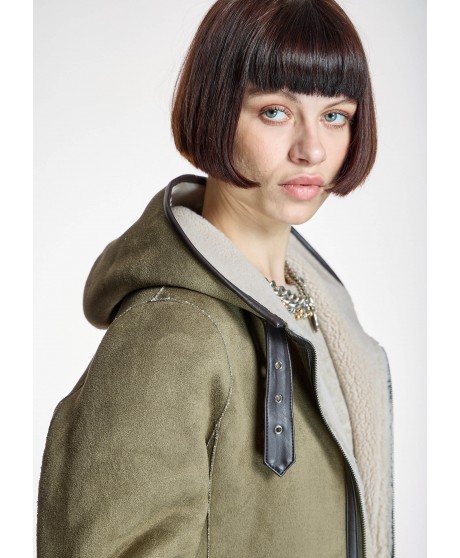 Chaquetón reversible piel vuelta ALBA CONDE