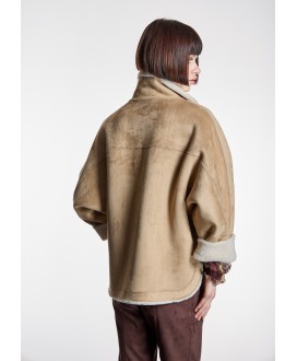 Chaquetón reversible piel vuelta ALBA CONDE