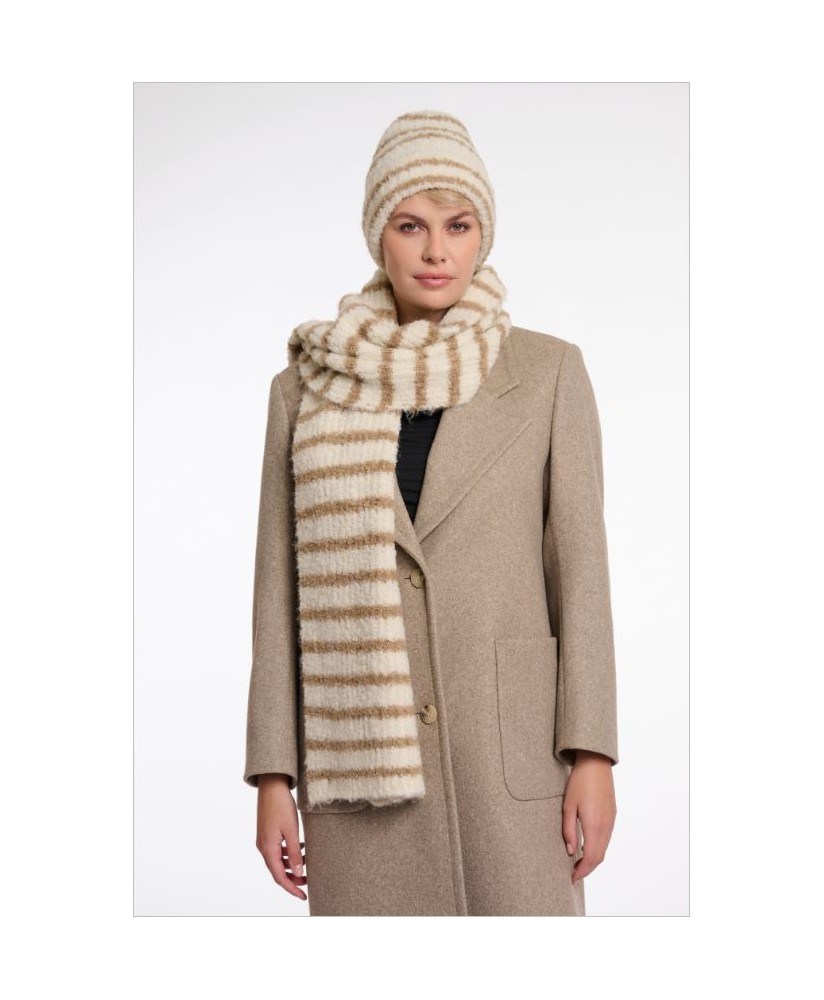 Bufanda cruda raya camel RINO&PELLE