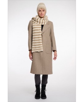 Bufanda cruda raya camel RINO&PELLE