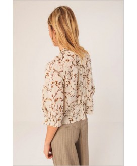 Blusa engomada marrón INDI&COLD