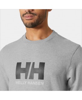 Sudadera gris logo negro HELLY HANSEN
