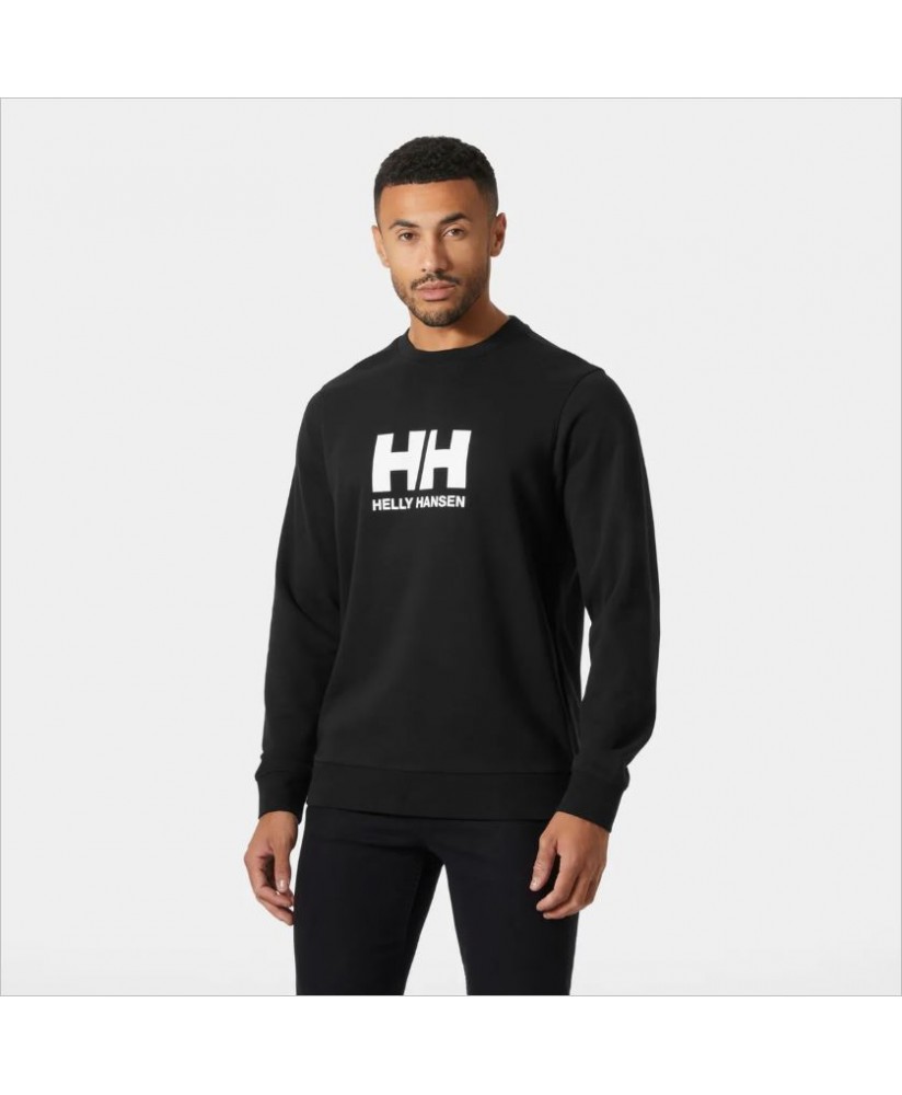 Sudadera negra logo blanco HELLY HANSEN