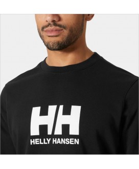 Sudadera negra logo blanco HELLY HANSEN