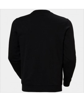 Sudadera negra logo blanco HELLY HANSEN
