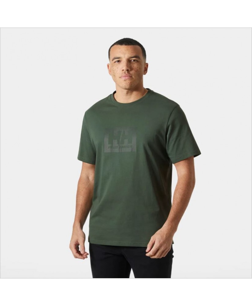Camiseta verde logo al tono HELLY HANSEN